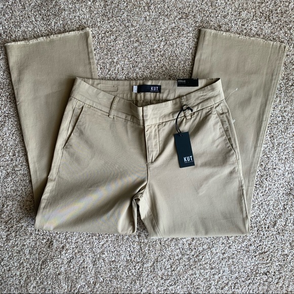 Kut From The Kloth Stella Kick Flare Khaki Pants - Picture 5 of 7